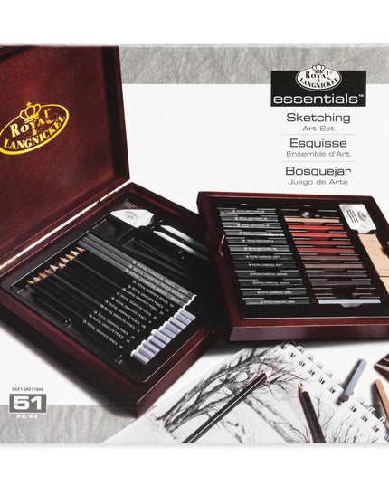 Artist Drawing Set Gift - Royal Langnickel 51 Piece Sketching Kit for Artists