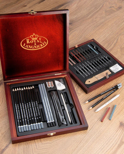 Artist Drawing Set Gift - Royal Langnickel 51 Piece Sketching Kit for Artists