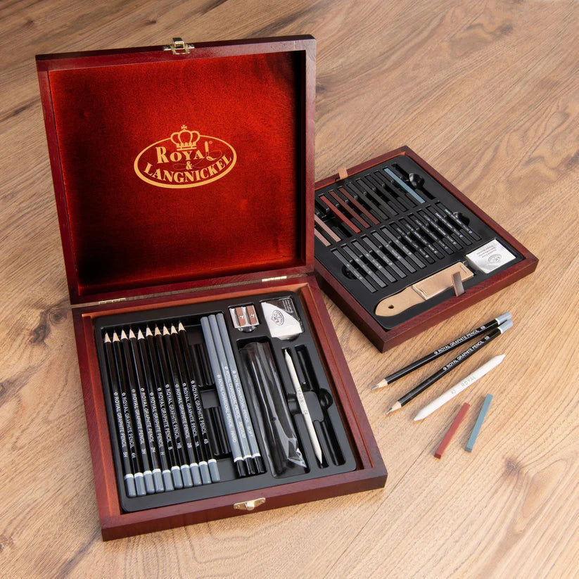 Artist Drawing Set : Royal Langnickel 51 Piece Essential Sketching Set