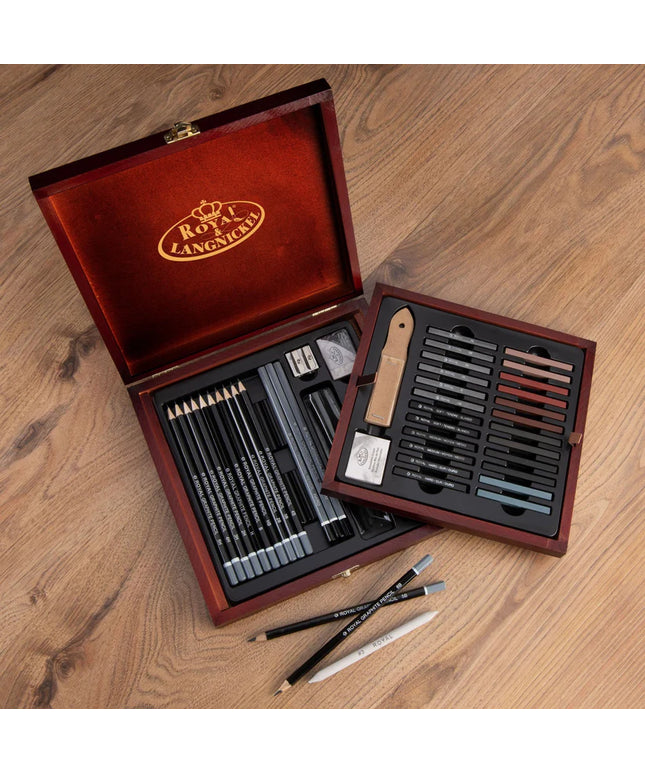 Artist Drawing Set Gift - Royal Langnickel 51 Piece Sketching Kit for Artists