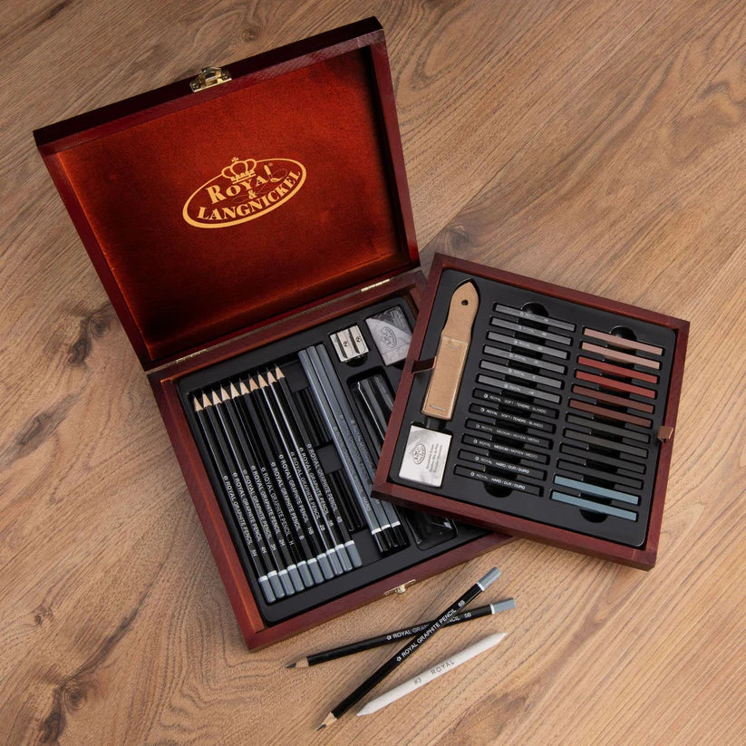 Artist Drawing Set : Royal Langnickel 51 Piece Essential Sketching Set