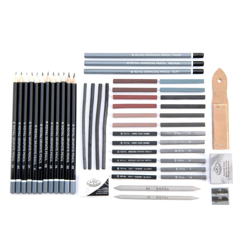 Artist Drawing Set : Royal Langnickel 51 Piece Essential Sketching Set