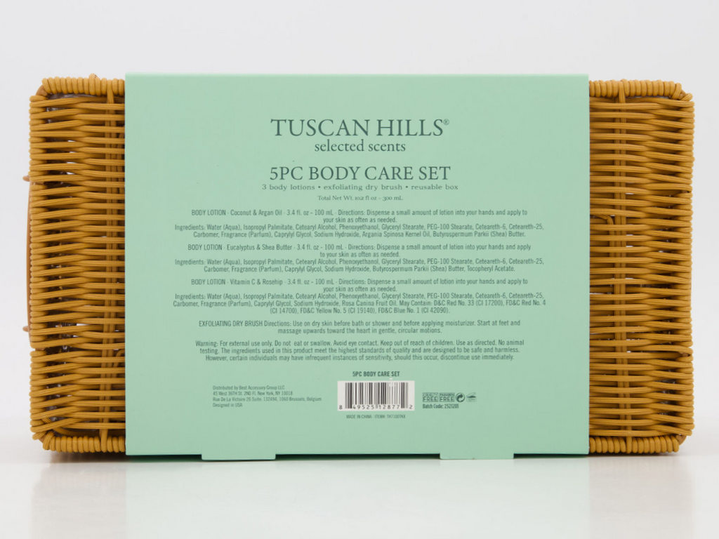Tuscan Hills 5-Piece Body Care Set