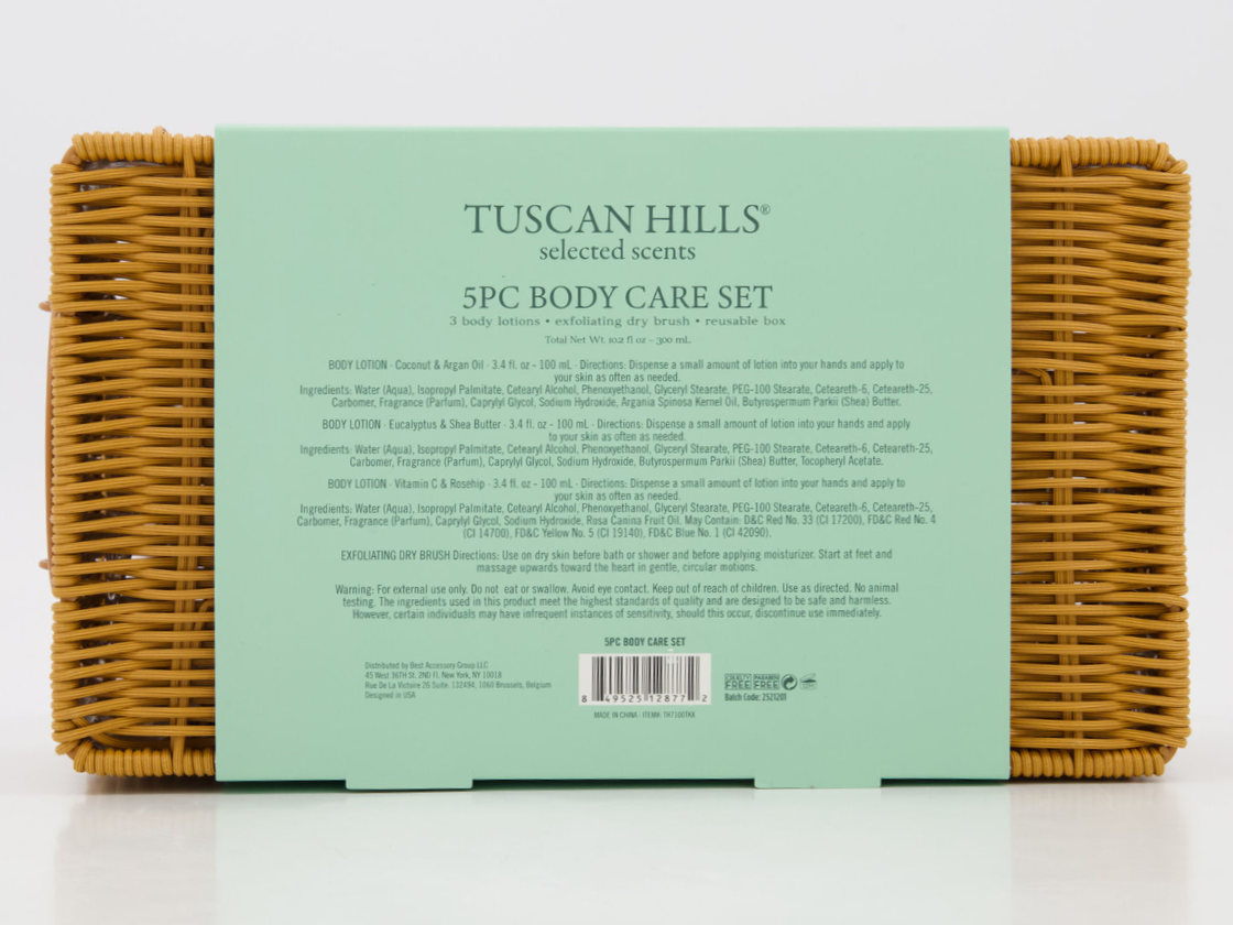 Tuscan Hills 5-Piece Body Care Set