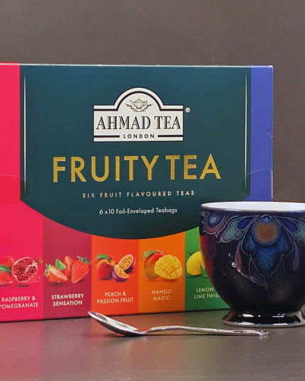 Ahmad Tea Fruity Tea Six Fruit Flavoured Teas - 60 Tea Bags