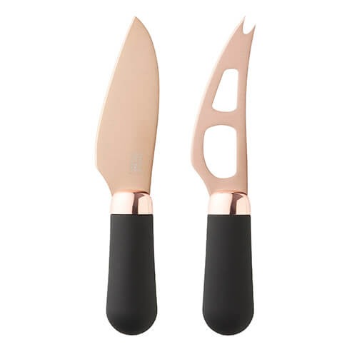 Brooklyn Rose Gold Cheese Board & Knife Set